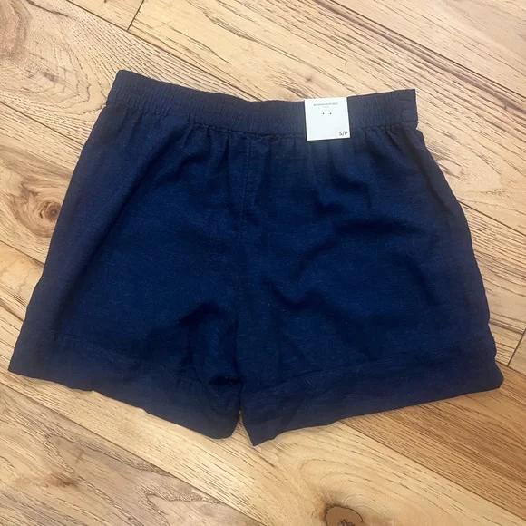 Banana Republic High Waist Navy Shorts - Picture 2 of 2